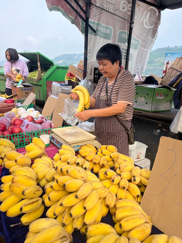 Morning market life captured across Jiangjin, China