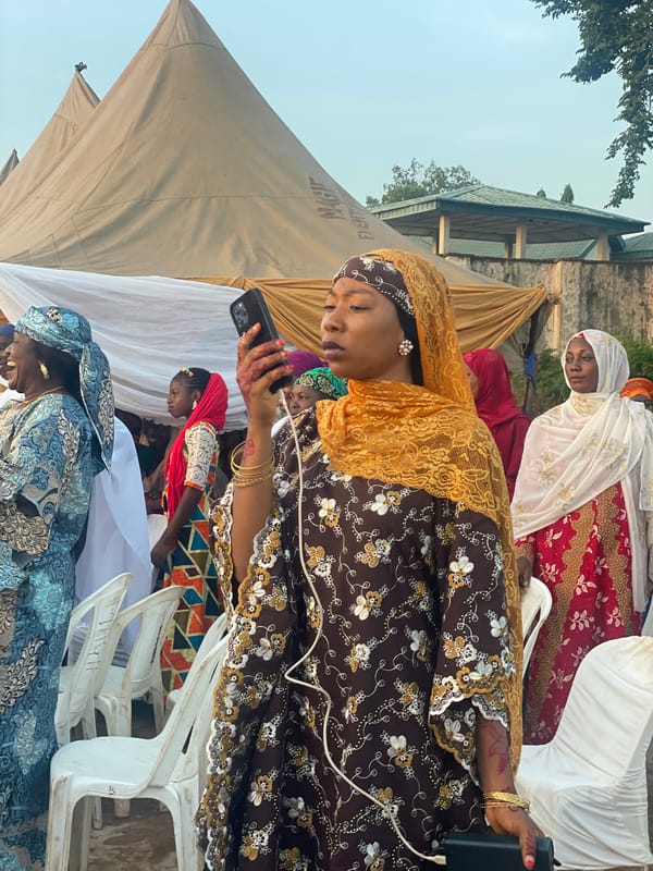 Traditional celebration draws crowds in colorful attire in Idah, Nigeria