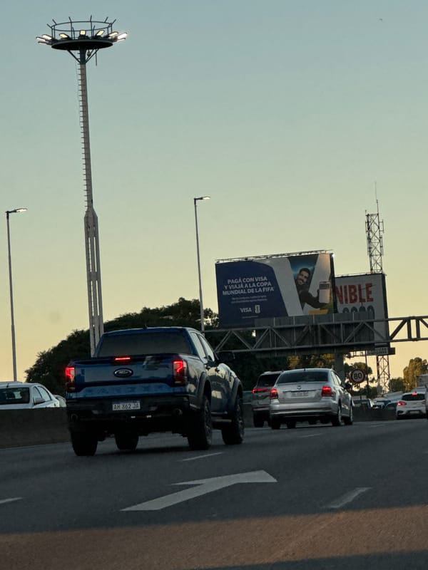 Evening traffic congestion observed in central Buenos Aires