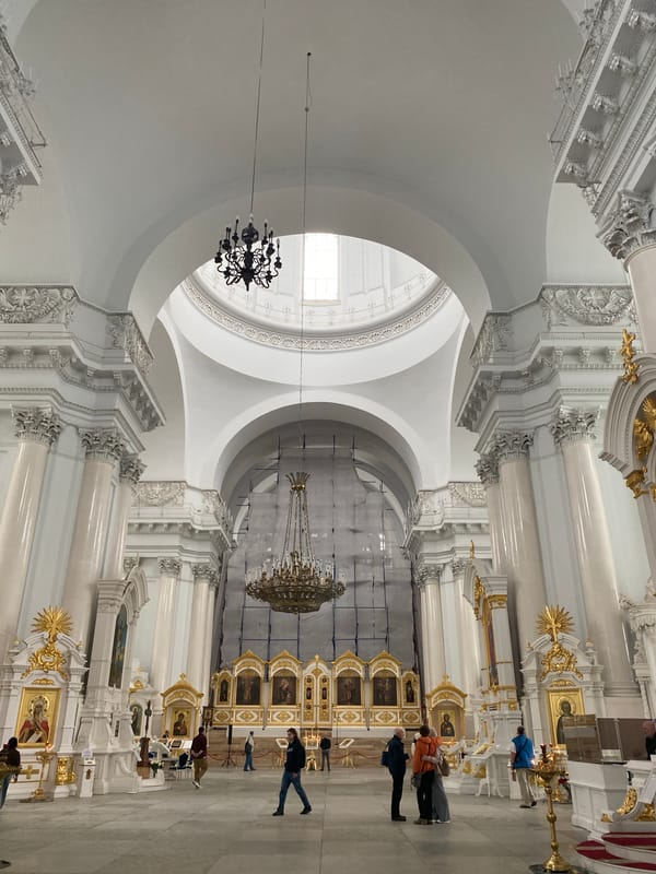 Up close with Saint Petersburg's Smolny Cathedral, inside and out