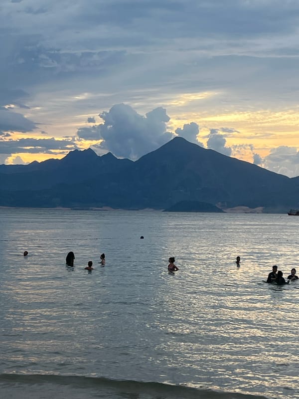 Sunset hours at Mỹ Khê Beach, Đà Nẵng
