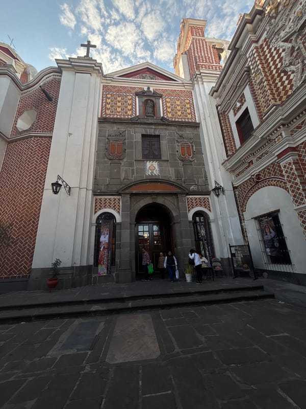 Religious sites and church interiors documented in Puebla, Mexico