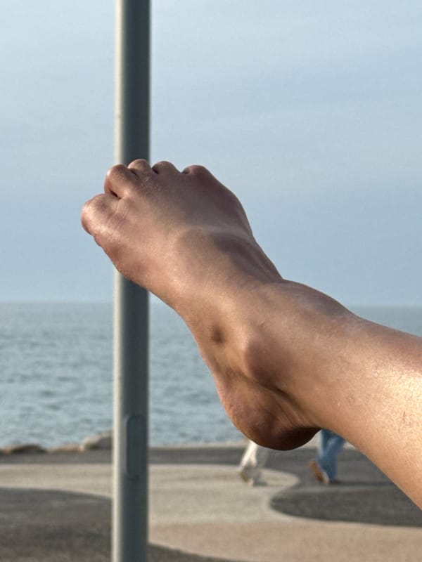 Afternoon leisure activities captured along Tel Aviv's Mediterranean promenade