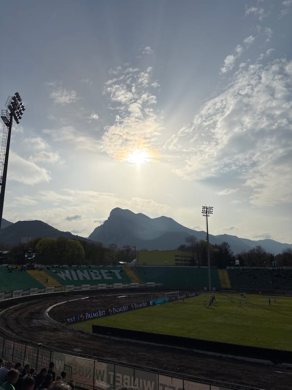 Daytime activity recorded at Vratsa football stadium