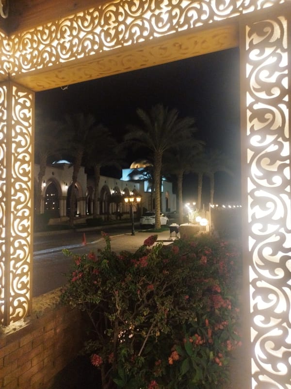 Evening scenes captured at Bay Village resort in Sharm el-Sheikh