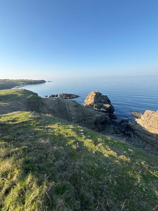 Coastal documentation captured around Ahtopol, Bulgaria on clear day