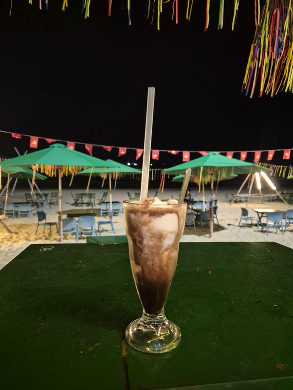 Nighttime stroll and drinks along Da Nang beachfront