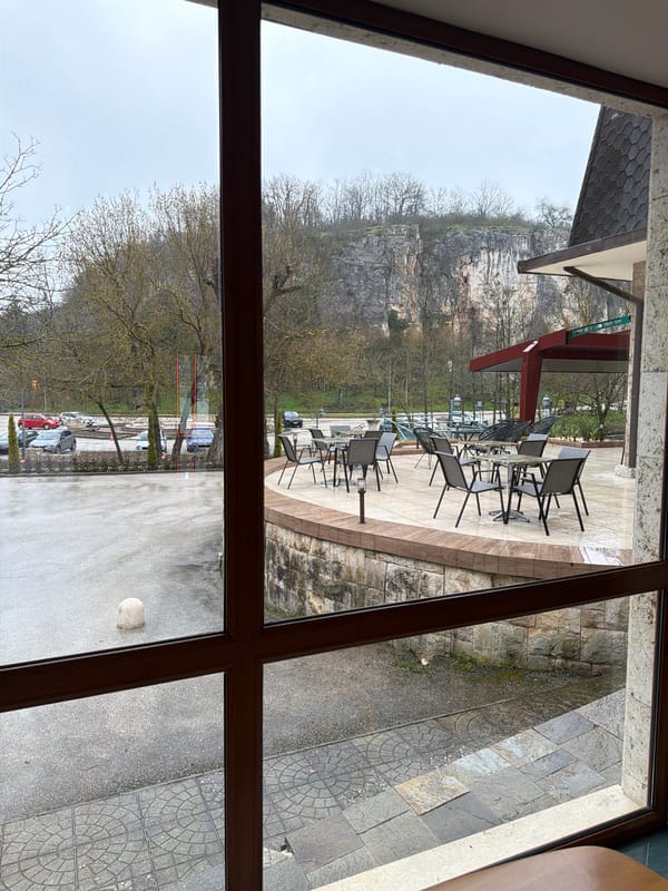 Morning breakfast and terrace views documented in Pleven, Bulgaria