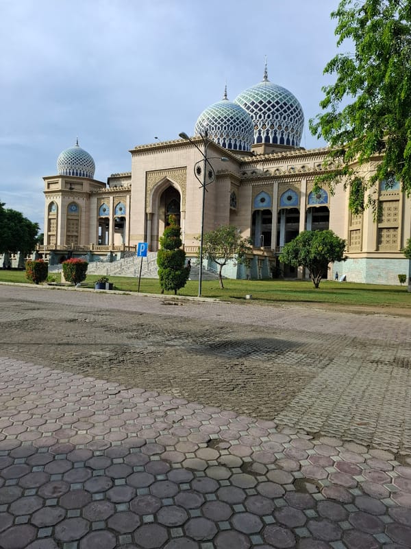 Late night documentation of Lhokseumawe landmarks and street life