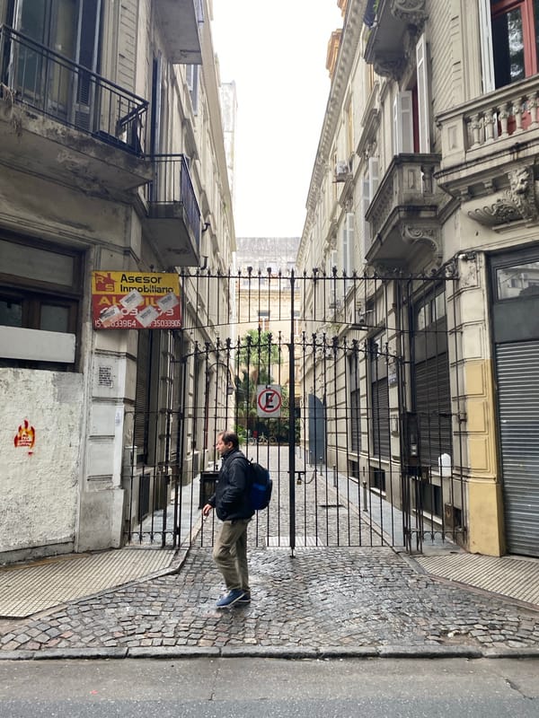 Historic Buenos Aires architecture documented in brief afternoon observations