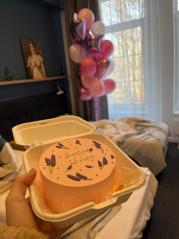 Birthday cake prepared for Vikule's 15th birthday celebration