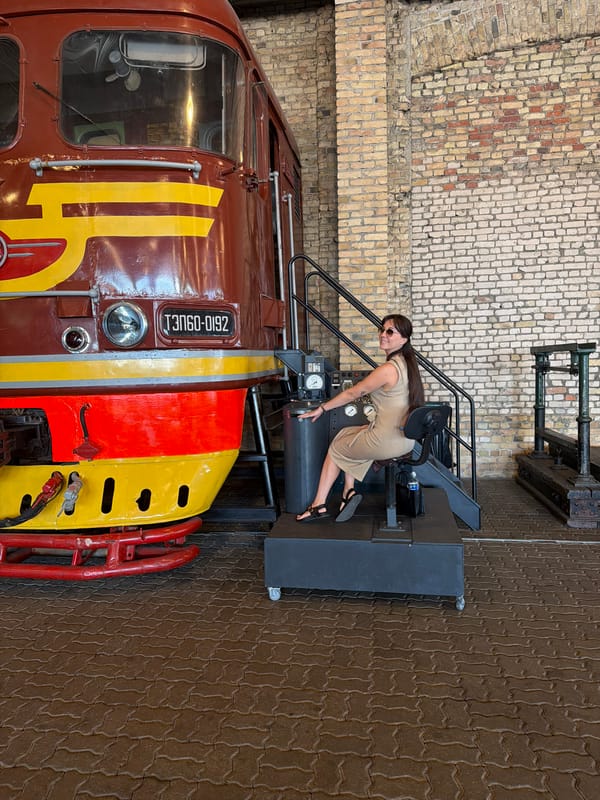 Railway museum visit documents trains, models in Riga