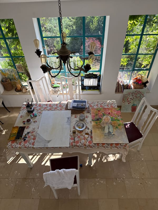 Art studio documented in Kfar Vradim, Israel