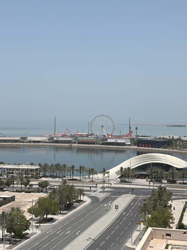 Aerial views capture Lusail waterfront skyline and attractions