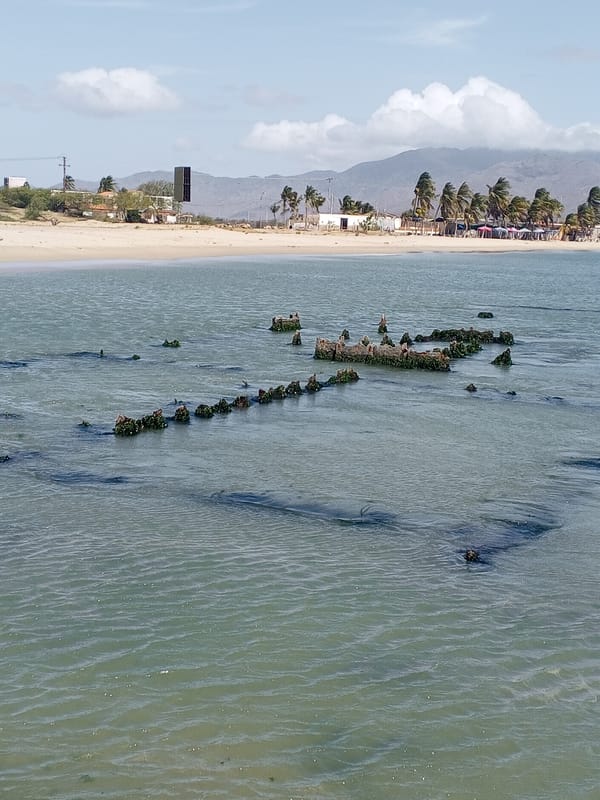 Evening beach activities documented in Juan Griego, Venezuela