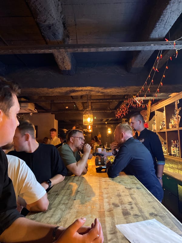 A night out at a bar in Izhevsk