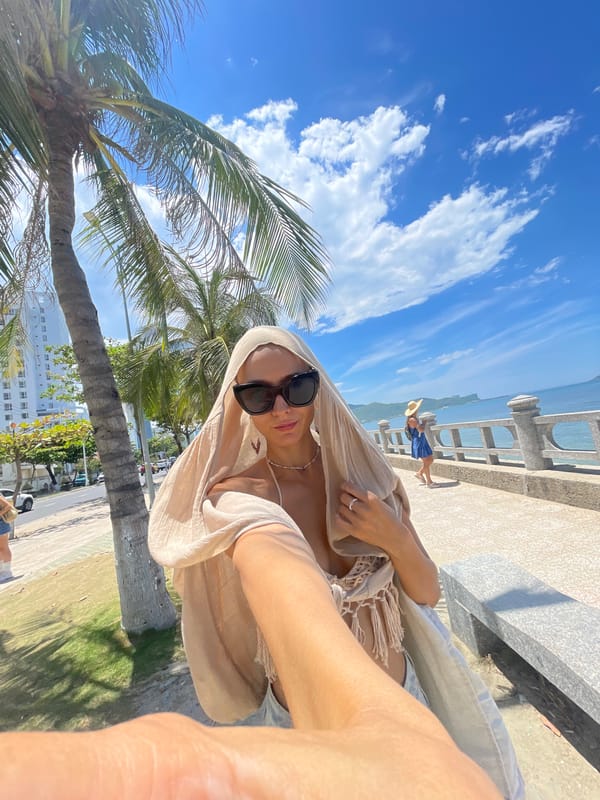 Lazy beach morning on Nha Trang's waterfront promenade