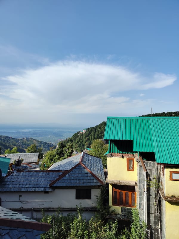 Hillside residential area documented in Haini, India