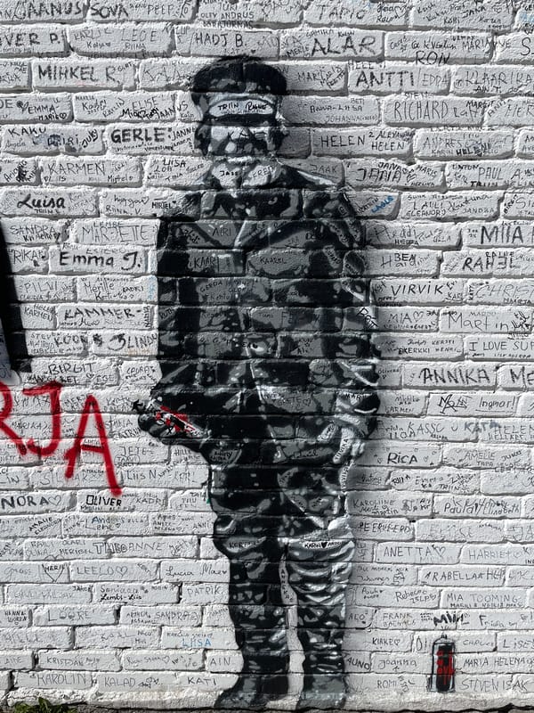 Street art and public spaces documented in Tallinn