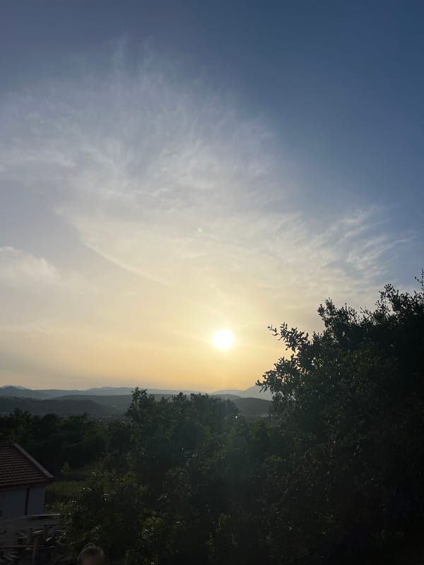 Evening barbecue session documented in Podgorica during sunset