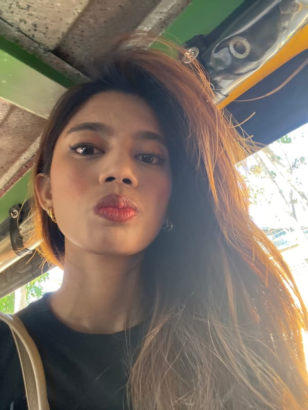 Sunny afternoon selfie session on the streets of Davao City