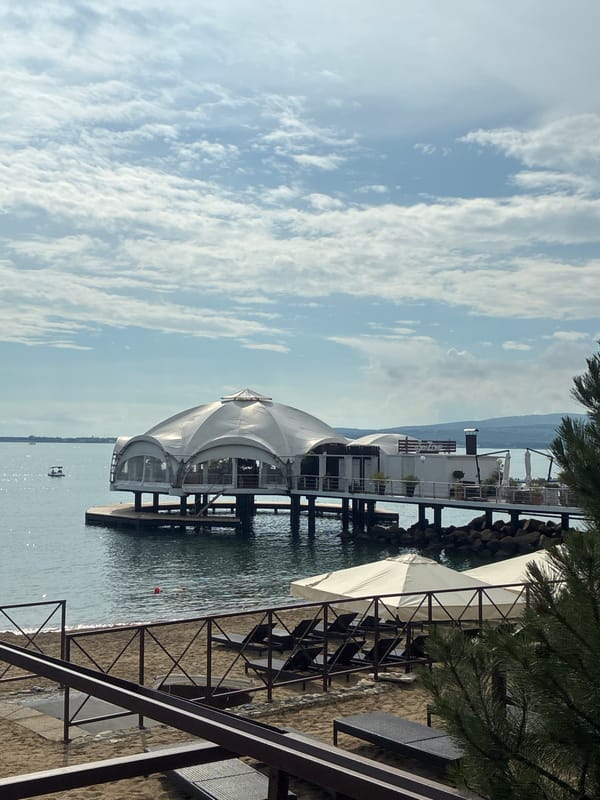 Summer afternoon scenes captured at Gelendzhik beach resort