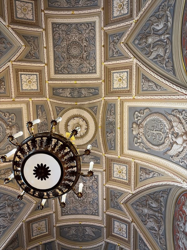 Inside a gilded Saint Petersburg palace or museum