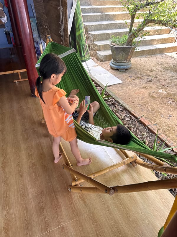 Children play and relax at home in Nha Trang