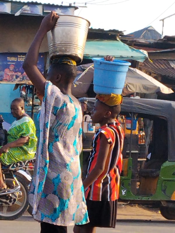 Daily life scenes documented across Aba, Nigeria streets