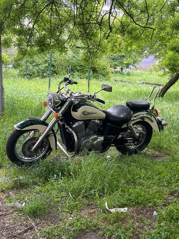 Motorcycle spotted in overgrown field near Burgas, Bulgaria