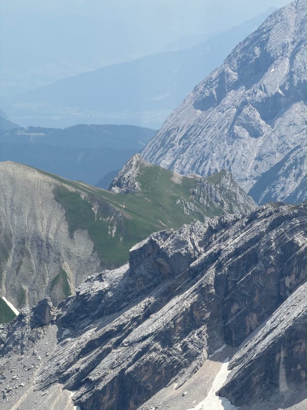 Up close with the Zugspitze on a June afternoon