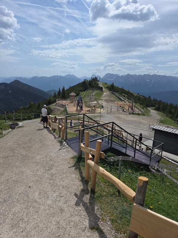 Mountain views captured from high vantage point in Garmisch-Partenkirchen