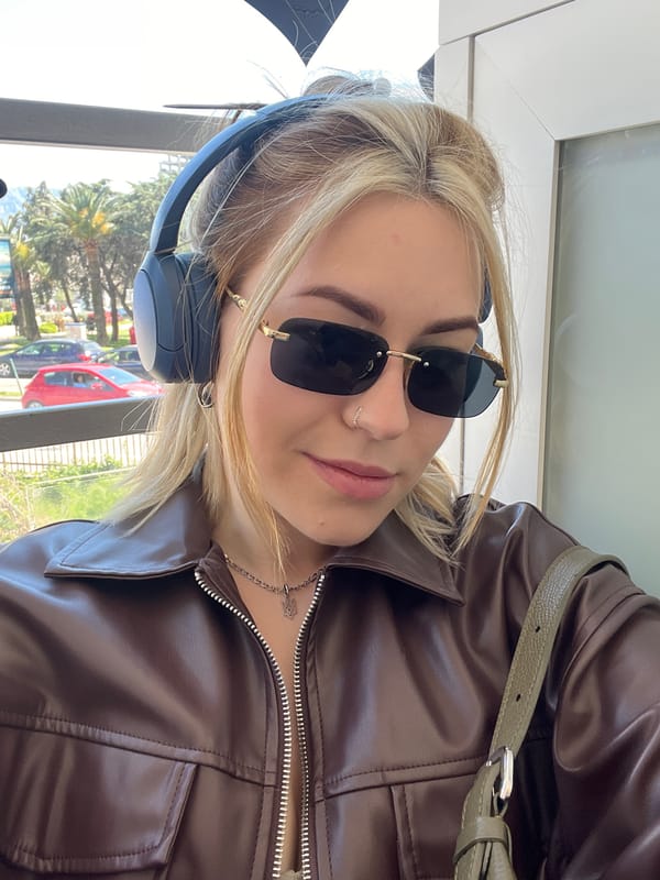 Everyday moments captured in Budva: commuter and coffee break