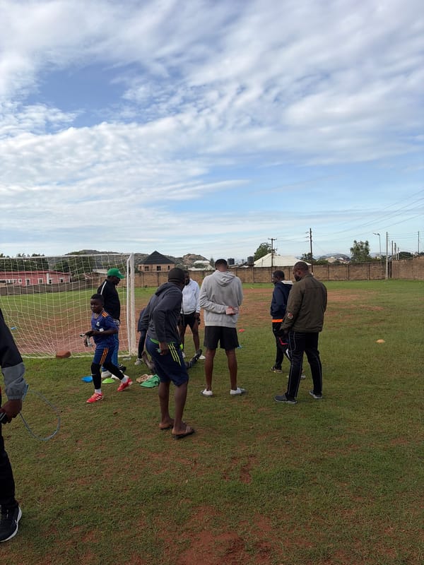 Morning football practice session observed in Jos, Nigeria