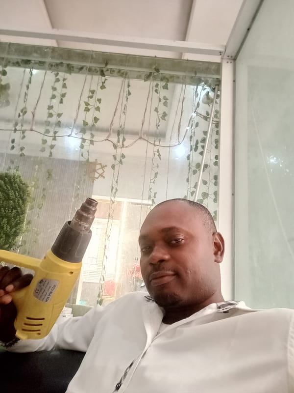 Man with heat gun spotted indoors in Gwarinpa