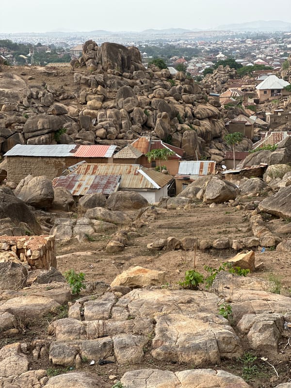 Rocky landscape of Jos, Nigeria documented by observers