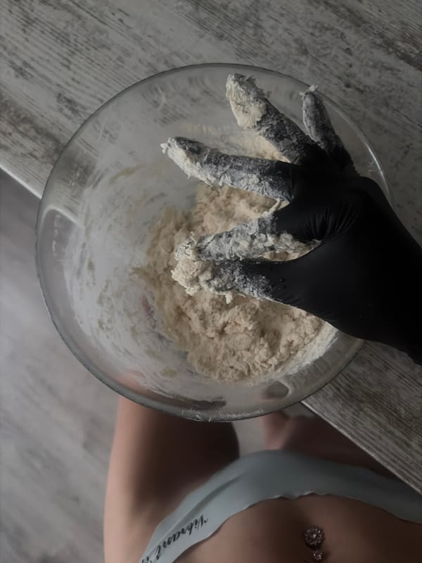 Casual moments captured in Russia: baking and playful gestures