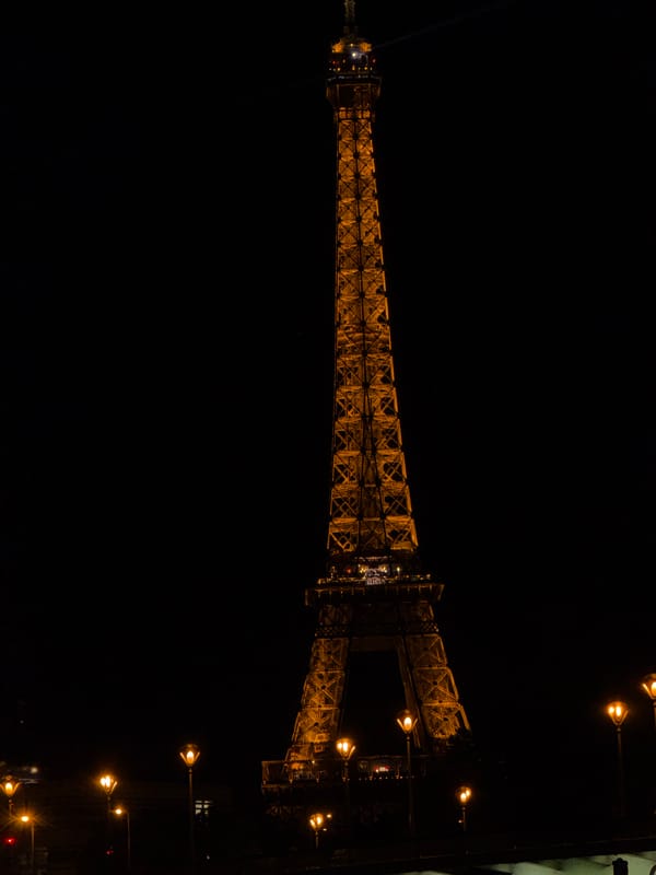 Eiffel Tower's nightly illumination display captured by witnesses