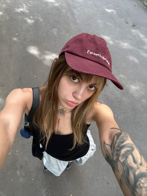 Overhead selfie on asphalt in Moscow, summer 2026