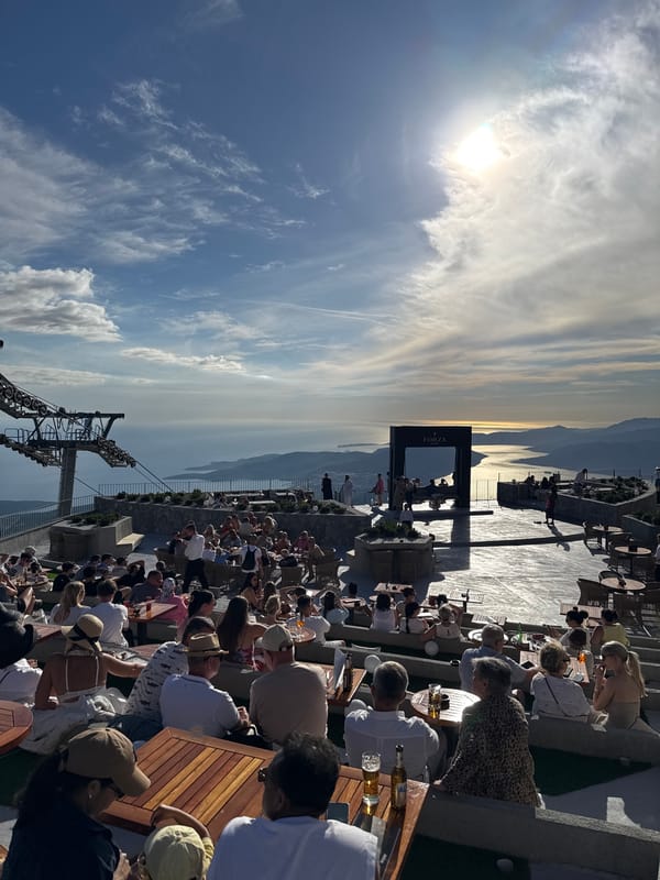 Mountaintop dining and sightseeing in Kuk, Montenegro