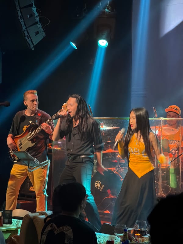 Band performs evening concert in Liangjiang, China venue
