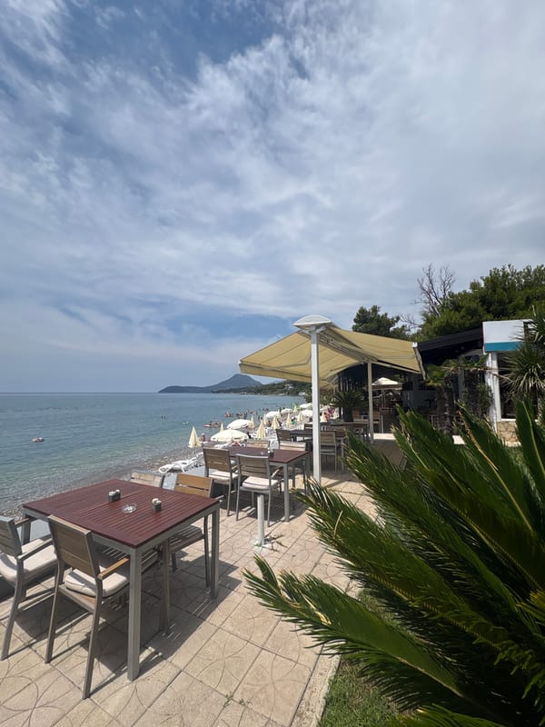 Bar, Montenegro beach promenade buzzing on a July morning