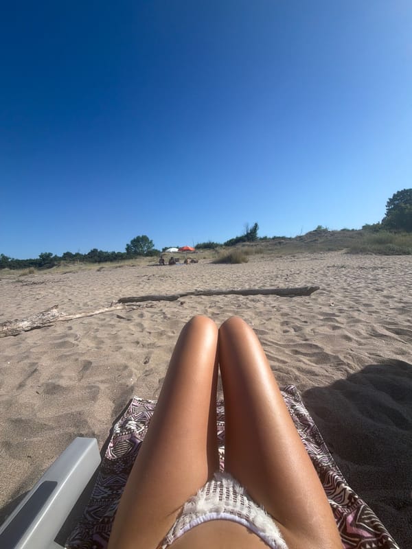 Chilling on the beach in Lozenets, Black Sea coast