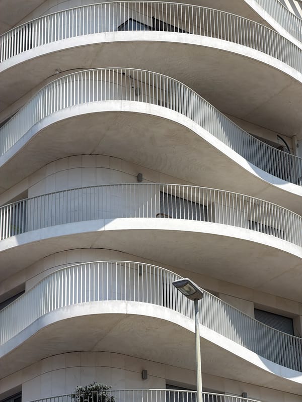 Modern architecture tour through Courbevoie on a sunny morning