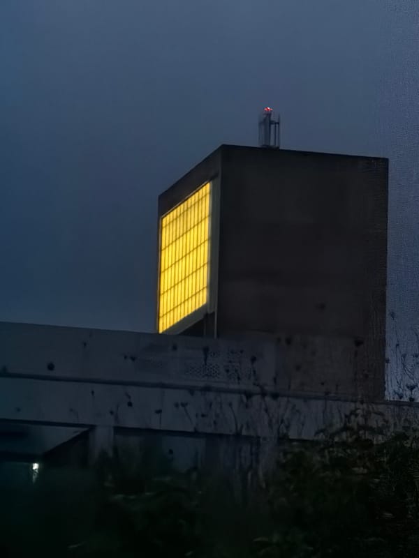 Modern concrete structure observed in Leudelange, Luxembourg