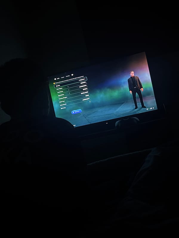 Person spends evening playing football video games in Welshpool