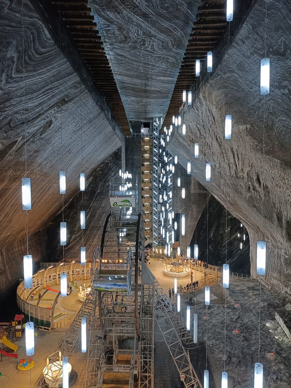 Inside Salina Turda, Romania's underground salt mine attraction