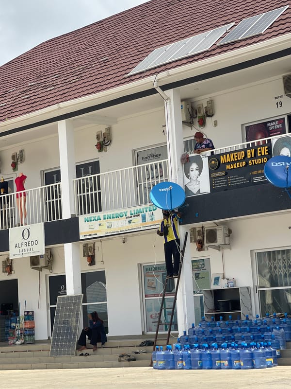Everyday street life and infrastructure in Abuja, Nigeria