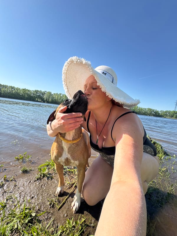 Woman in bathing suit spotted by Kama River in Chaikovsky