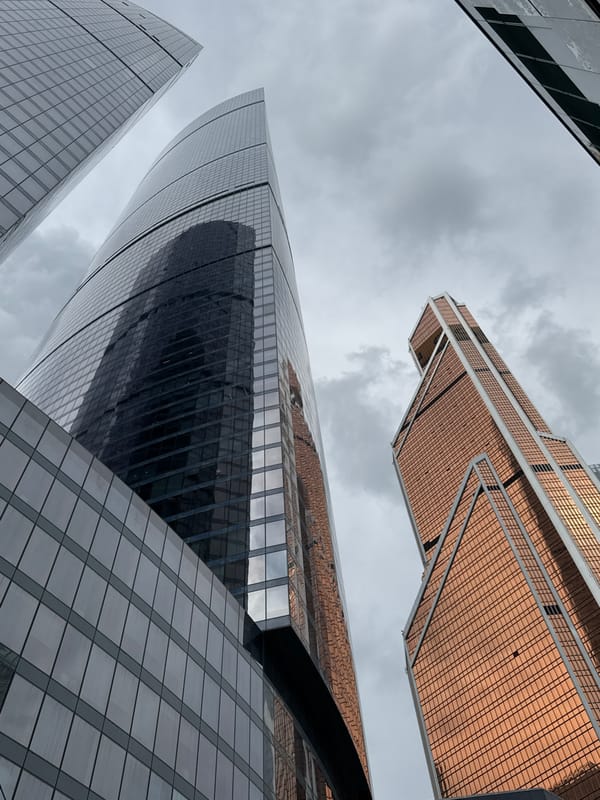 Daily life scenes documented in Khimki: skyscrapers, crowded metro